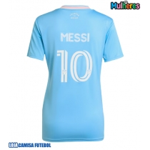Camisa de Futebol Inter Miami Lionel Messi #10 Equipamento Alternativo Mulheres 2025-26 Manga Curta